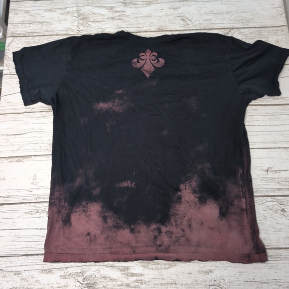 Affliction Vintage Y2K Skull Grim Reaper Black And Red T Shirt Men Size XL - Picture 9 of 9